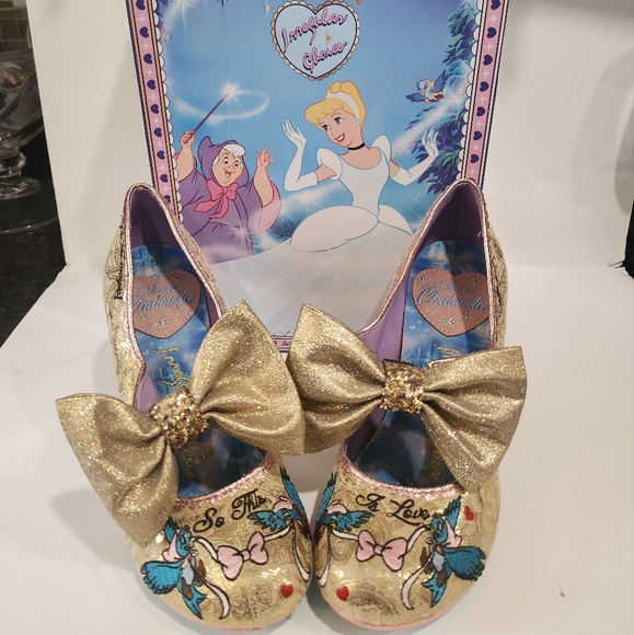 Rare Disney Cinderella  irregular choice shoes US 6 - Picture 8 of 16